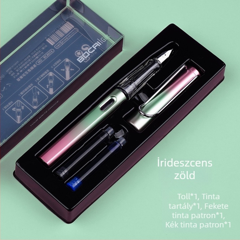 Bocai BC9019 tollkészlet ajándékdobozban – diákoknak, helyes testtartás írásgyakorláshoz, irodai ajándék