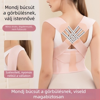 Hátsó korrekciós öv légáteresztő, láthatatlan testtartás-támogatással — modell Ribbon; dinamikus hátsó támogatás; piacra került 2023-ban; gyártó Wenzhou Boxun Textile Co., Ltd.