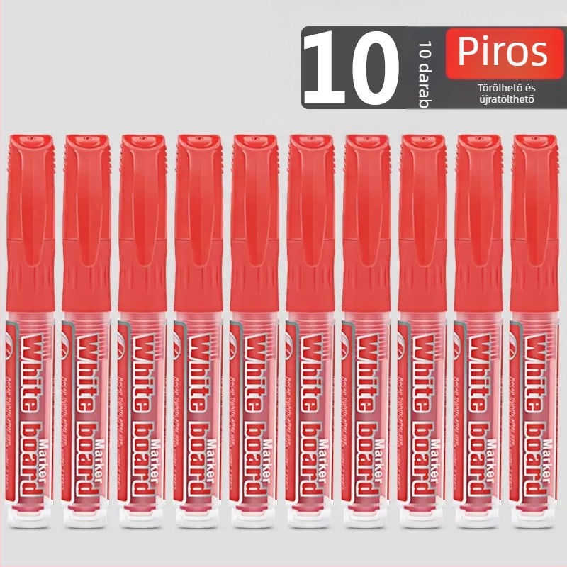 Vízbázisú marker fehér táblára, széles hegye, könnyen törölhető, tanítóknak — Márka Olympic Entertainment