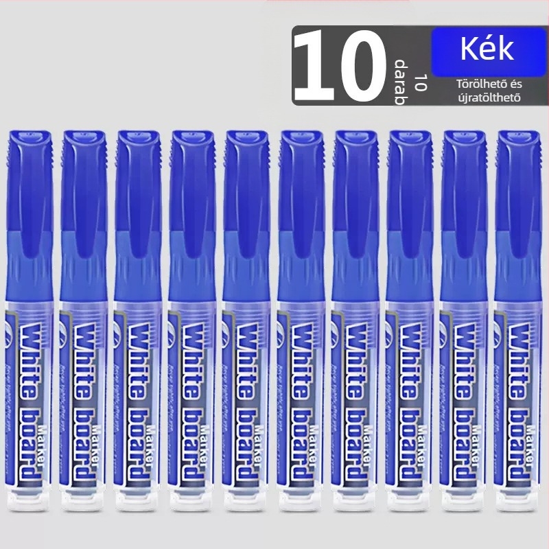 Vízbázisú marker fehér táblára, széles hegye, könnyen törölhető, tanítóknak — Márka Olympic Entertainment