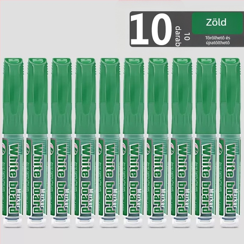 Vízbázisú marker fehér táblára, széles hegye, könnyen törölhető, tanítóknak — Márka Olympic Entertainment