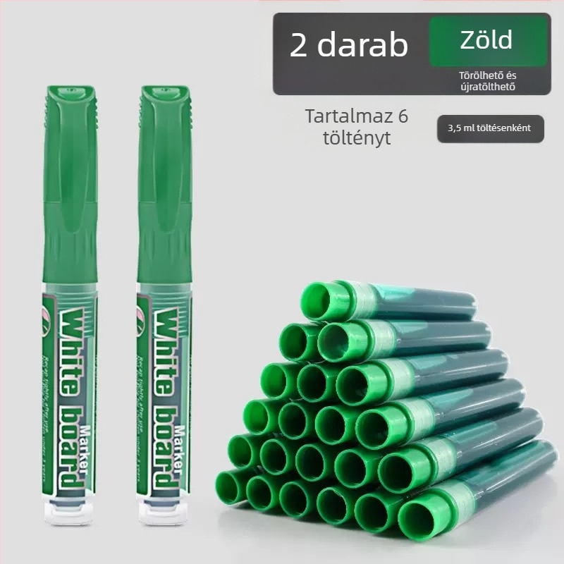 Vízbázisú marker fehér táblára, széles hegye, könnyen törölhető, tanítóknak — Márka Olympic Entertainment