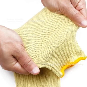 Runfeng aramid 1414 vágásálló ujjjvédők, hőszigetelő, kopásálló, konyha, kert és üveggyártás számára