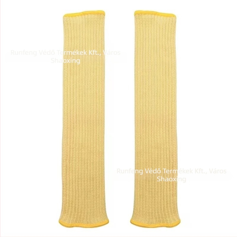Runfeng aramid 1414 vágásálló ujjjvédők, hőszigetelő, kopásálló, konyha, kert és üveggyártás számára