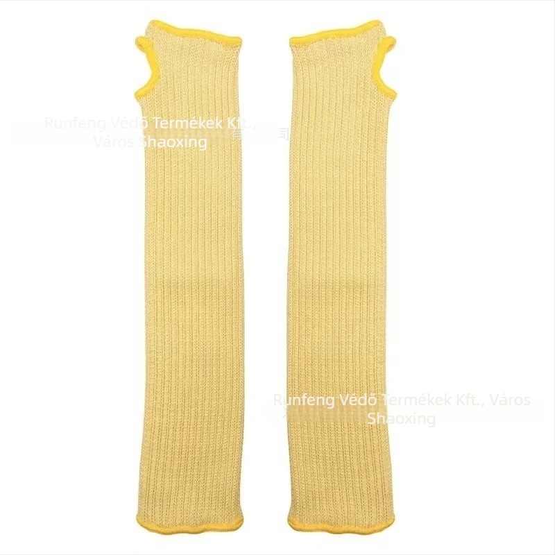 Runfeng aramid 1414 vágásálló ujjjvédők, hőszigetelő, kopásálló, konyha, kert és üveggyártás számára