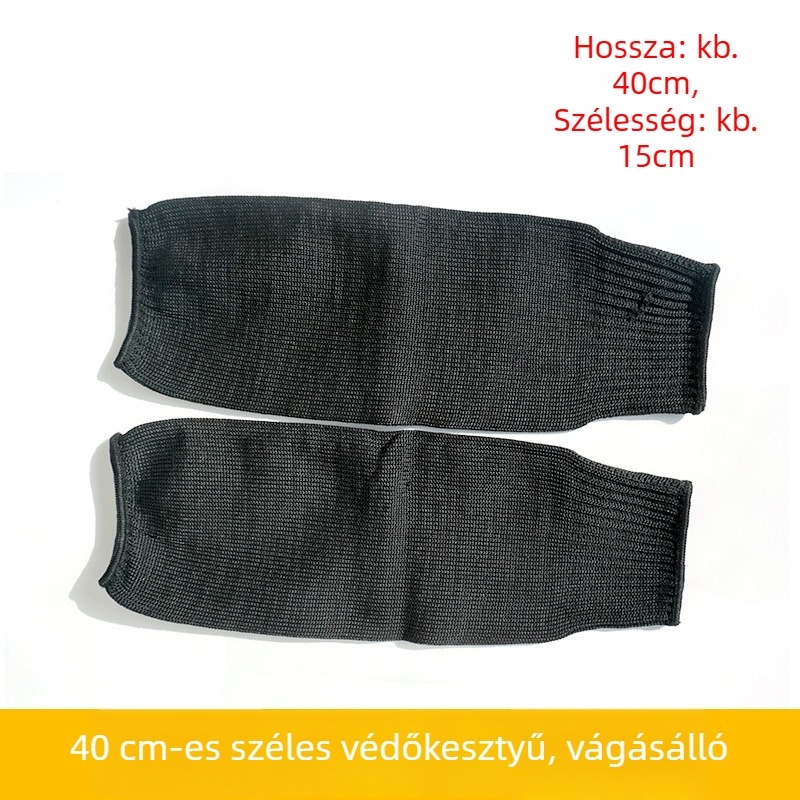 HPPE 5-ös szintű alkari védő, vágásálló és kopásálló mandzsetta, üvegvágáshoz és fémmegmunkáláshoz