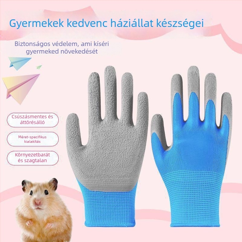 Gyerekeknek szánt védő kertészkedési kesztyűk — szúrásálló, vízálló, csúszásmentes, osztrigák szedésére; Maidexin, 360 g