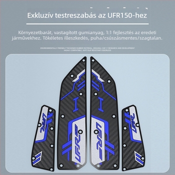Haojue UFR150-hez illeszkedő gumí lábbetétek, kopásálló motorkerékpár lábbetét kiegészítő, károsodásmentes szerelés