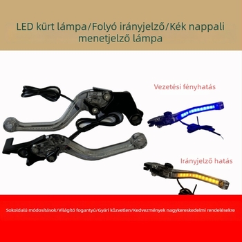 Bullhorn-stílusú kormány CG125-höz LED világítással, első fék és hátsó dob-fék – Wuyang motorkerékpár