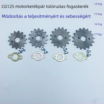 CG125 motorkerékpár: kis lánckerék (14–17 fog)
