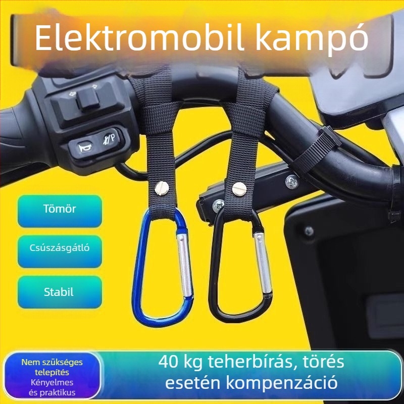 Elöl szerelhető univerzális horog elektromos járművekhez - Nylon, 12V, Town Head