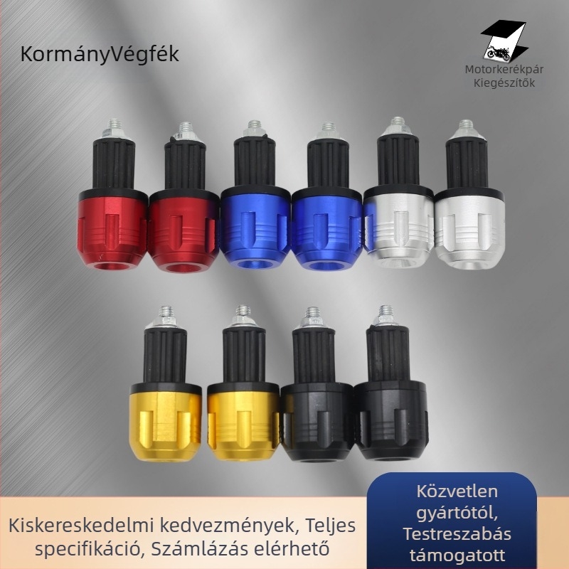 Alumínium motoros kerékpár kormány végsapkái – DT-8853, univerzális illeszkedés, esés elleni, módosítási alkatrész