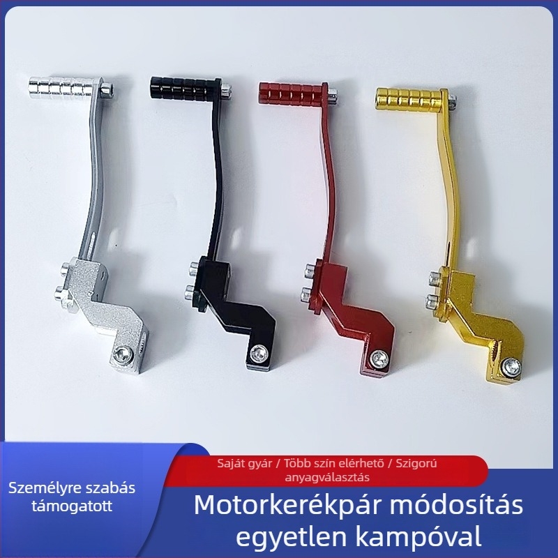 Motorkerékpár sebességváltó kar, alumínium ötvözet, anodizált felülettel, modell RH-021, általános használat, testre szabható