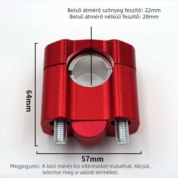 Motorkerékpár kormányemelő adapter, merev kormányhoz, univerzális illeszkedés, márka py, modell Bbt-0806, testreszabható