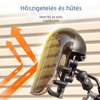 Módosított telefon-tartó sapka szél- és esővédelmet nyújtó napellenzővel, rövid szélvédő sisak, telefon-tartó kiegészítők