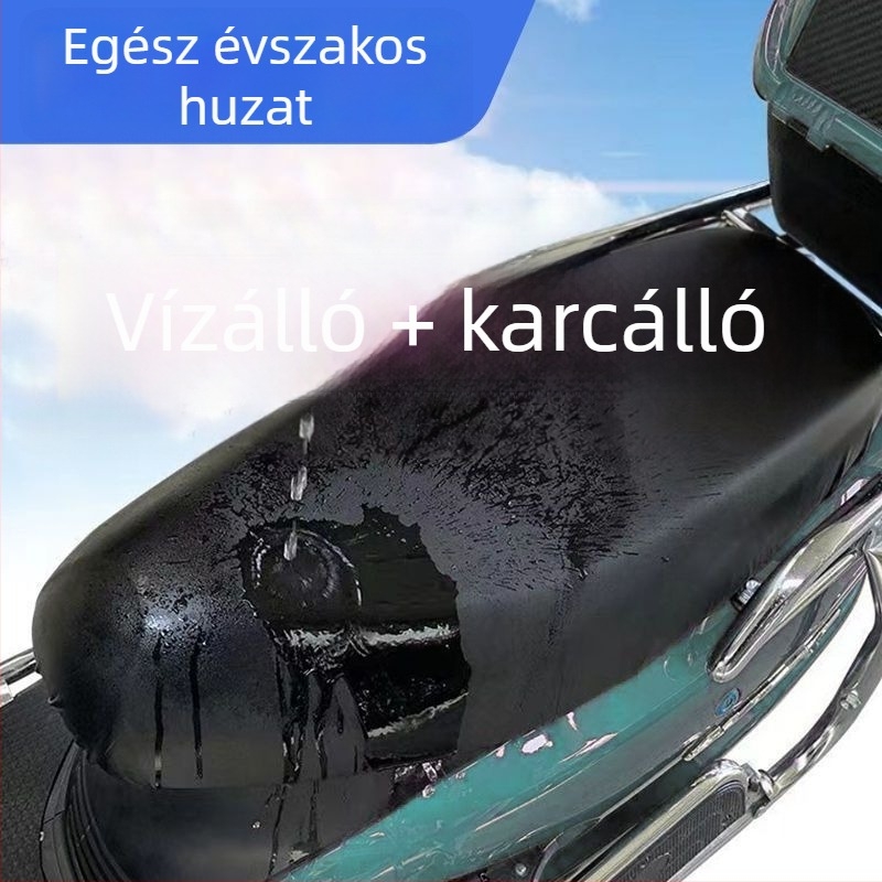 Elektromos jármű ülésvédő huzat — UV-védelem, vízálló, vastagított dizájn, univerzális illeszkedés motorkerékpárokhoz és robogókhoz, bőr ülésfedő