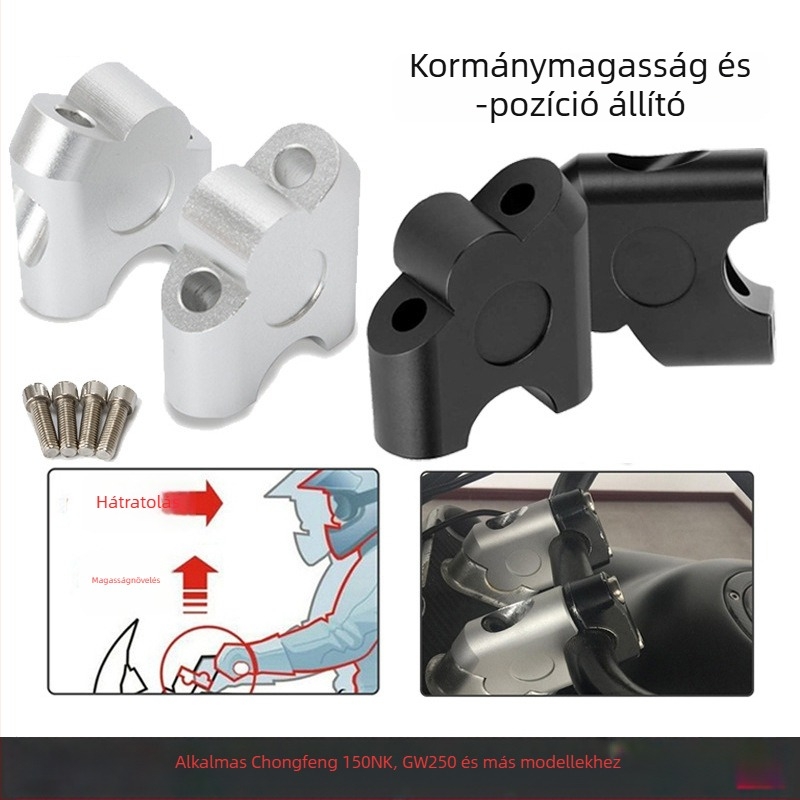 22 mm-es alumínium ötvözetű kormányemelő alátét off-road motorkerékpárhoz