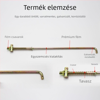 Fékkar elektromos háromkerekű triciklihez rugós pedálos és anyával