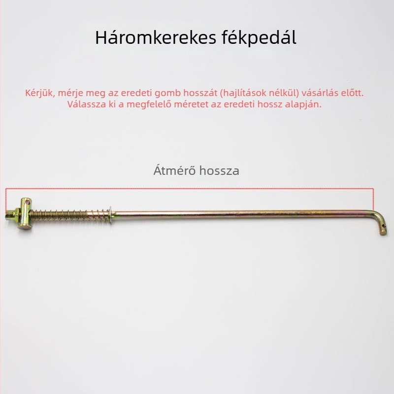 Fékkar elektromos háromkerekű triciklihez rugós pedálos és anyával