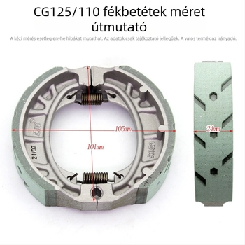 CG125 fékblokk – univerzális első és hátsó, alumínium, 110-típusú