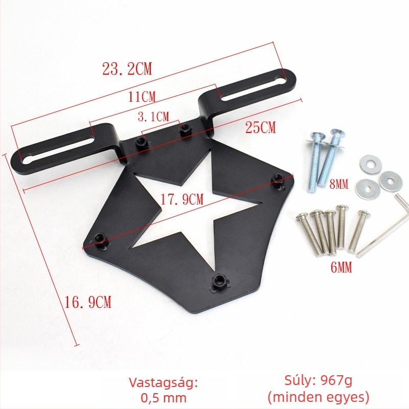 Motorkerékpár oldaltáska tartó – fémszerkezet, márka Wind and Fire Car, univerzális kompatibilitás, oldaltáska tartó