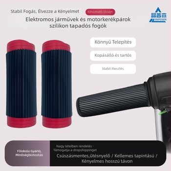 Szilikon univerzális kormányvédő burkolat motorkerékpárhoz, elektromos járműhöz, triciklire és kerékpárhoz | vízálló, csúszásmentes, kopásálló | vastag kivitel | testreszabás elérhető