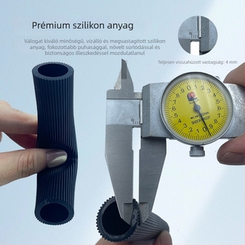 Szilikon univerzális kormányvédő burkolat motorkerékpárhoz, elektromos járműhöz, triciklire és kerékpárhoz | vízálló, csúszásmentes, kopásálló | vastag kivitel | testreszabás elérhető