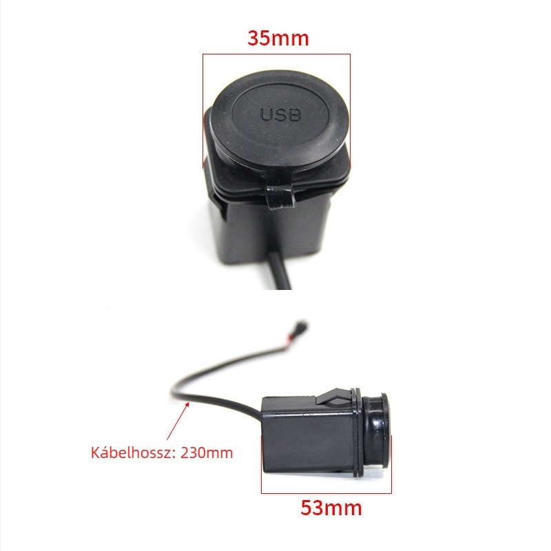 Elektromos autó töltő mobiltelefonhoz, ABS + brass, 36-100V, Snap-on szerelés