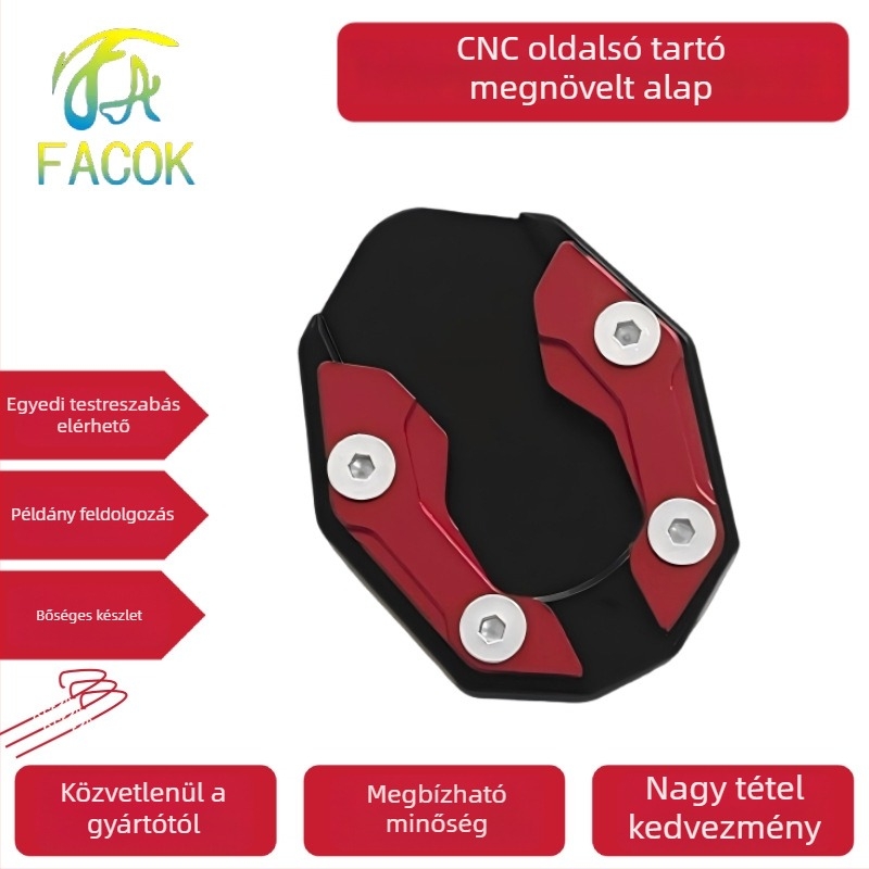 FACOK JD_3 CNC alumínium ötvözet – megnagyobbított oldalsó párnák és oldalsó tartó univerzális motorkerékpárokhoz