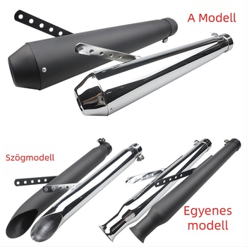 Motorkerékpár kipufogócső - univerzális, állítható, retro-modifikált kiegészítő (Anyag: rozsdamentes acél; Márka: Yixuanbao; Stílus: Egyéb)