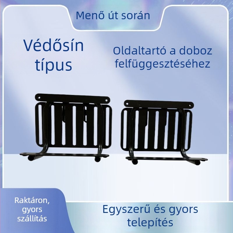  Univerzális oldalsó motorkerékpár csomagtartó gyorskioldóval, kompatibilis oldalsó és hátsó dobozokkal, védőrúddal