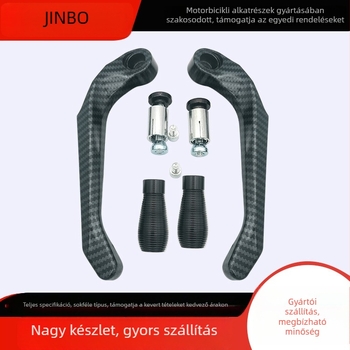 Motorkerékpár kézvédő – alumínium ötvözet, CNC hajlított ívű, univerzális kormánykompatibilitás, vintage módosított motorkerékpárhoz