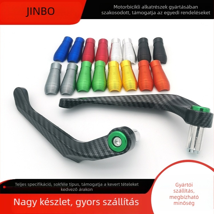 Motorkerékpár kézvédő – alumínium ötvözet, CNC hajlított ívű, univerzális kormánykompatibilitás, vintage módosított motorkerékpárhoz