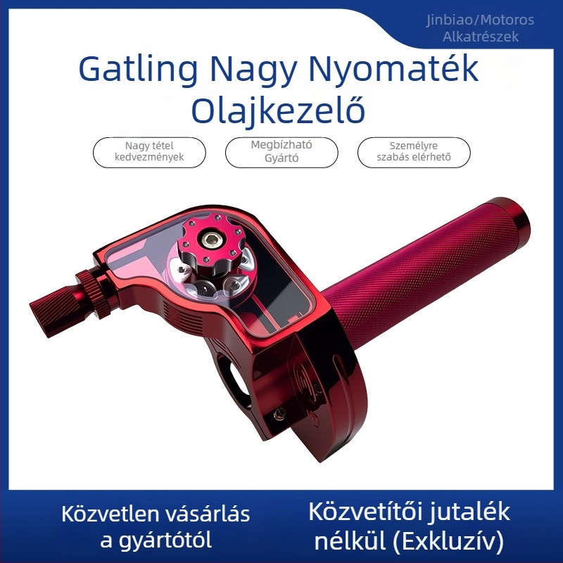 Motorkerékpár kormány – Harmadik generáció, Nagy csavarodó olajfelső pumpa, CNC alumínium ötvözet