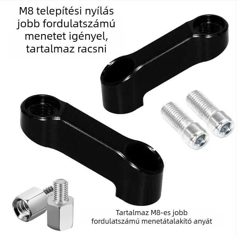 Elektromos motorkerékpár visszapillantó tükör kiterjesztő rúd, modell 001, tükrözés elmozdítás
