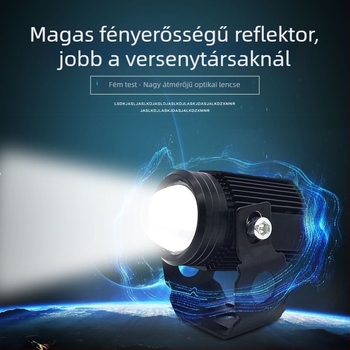 Autó- és motorkerékpár-projektorlencse lézerfényszóróval, magas fényerő — Powerful Factory