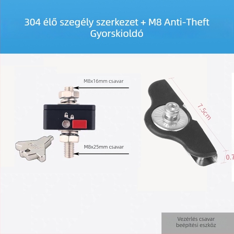 LED reflektor anti-törés gyorskioldó tartó autókhoz és motorkerékpárokhoz, alumíniumötvözet