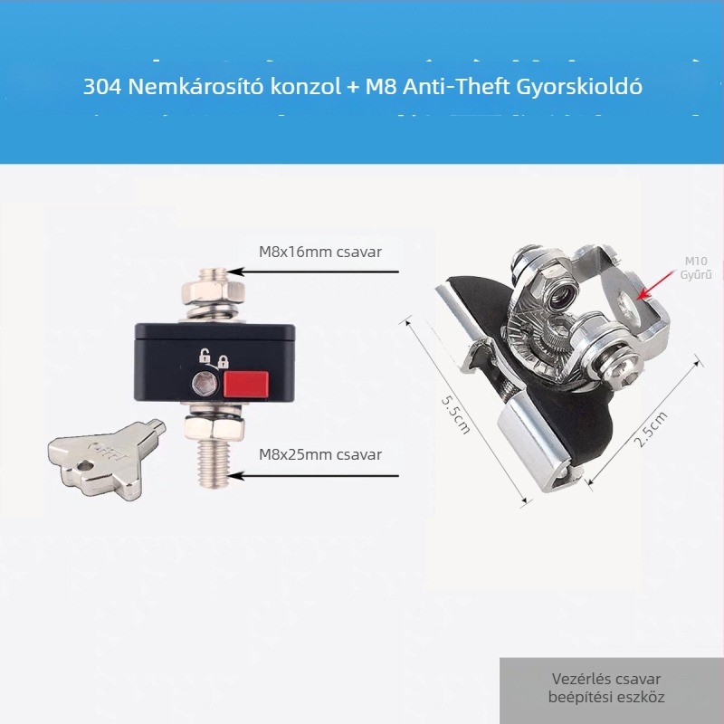 LED reflektor anti-törés gyorskioldó tartó autókhoz és motorkerékpárokhoz, alumíniumötvözet