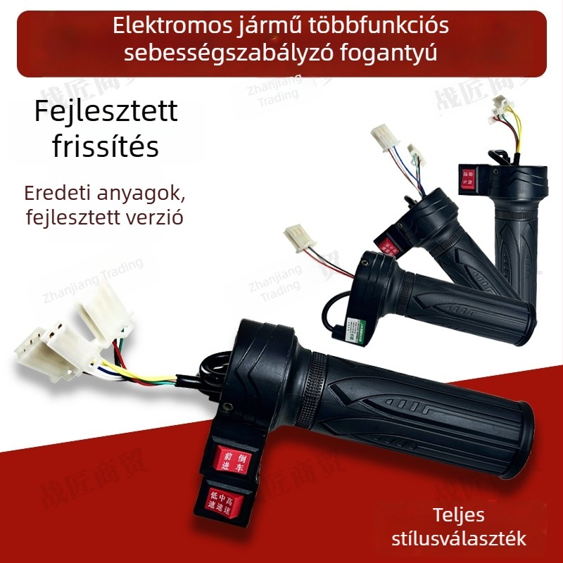 Elektromos jármű gázkar háromsebességes előre/hátra funkcióval és sebességszabályozással