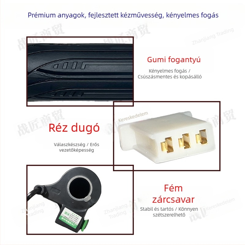 Elektromos jármű gázkar háromsebességes előre/hátra funkcióval és sebességszabályozással