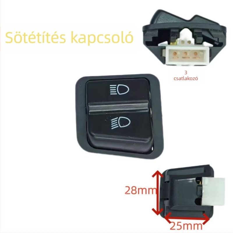 Ötkapcsolós vezérlőegység elektromos robogóhoz/motorkerékpárhoz – műanyag ház, FC márka, kompatibilis elektromos járművekkel
