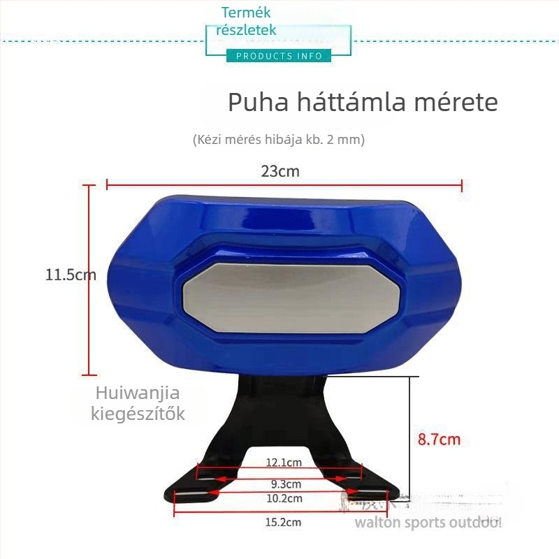 Elektromos robogó és motorkerékpár hátsó támla párna | Heni Márka
