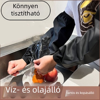 Bőr vízálló és olajálló karvédők, uniszex, konyhai munkához, ősz–télre