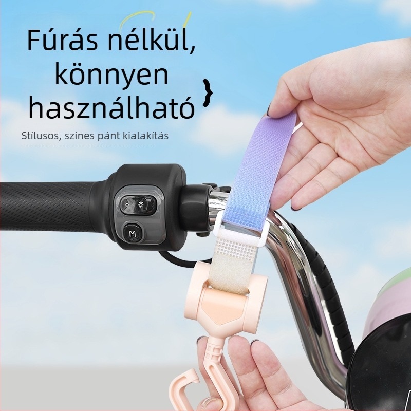 Elektromos jármű függőhorog, többfunkciós, fúrásmentes, ABS, Huiying, egycsomagos