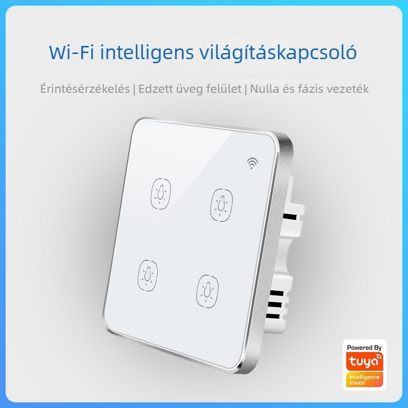 Keeper TY-CN-L Okos WiFi világítási vezérlő érintőpanellel, hangvezérléssel és távoli hozzáféréssel az egész házhoz
