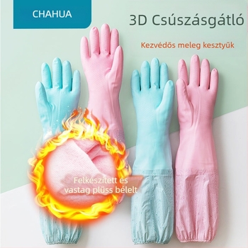 Camellia PVC Vastagított Kesztyűk Konyhai Használatra – Tartós, Vízálló