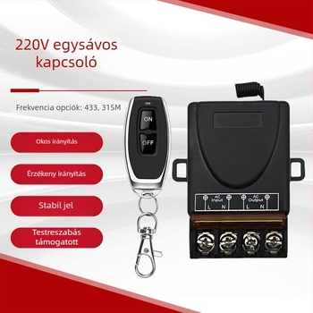 Golden Lion Mai vezeték nélküli távirányítós kapcsoló - működési hőmérséklet -20–70°C, CE tanúsítvány, távirányítós kapcsoló