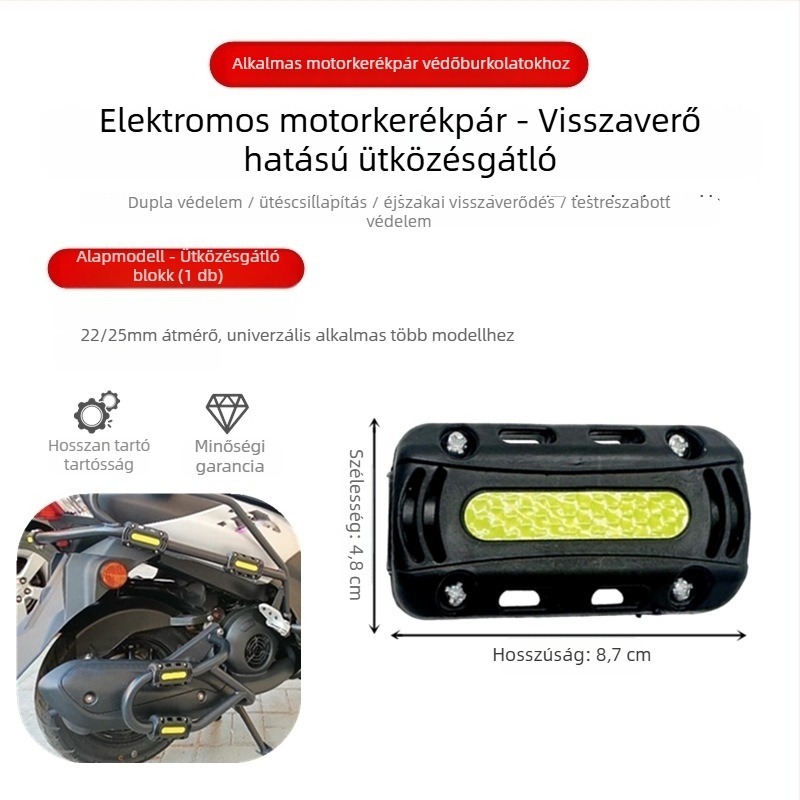 Motorkerékpár védőpajzs Suzuki Uhr150Afr125 – ütközés elleni és zuhanás elleni védelem