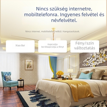 Hangvezérlésű kapcsoló, hálózat nélkül, 220V AC, CE, PE panel, élettartam 2.000.000 ciklus