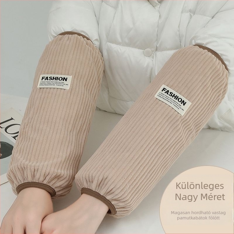 Uniszex corduroy ujjvédők, anti-fouling, jacquard felülettel, téli–tavaszi–őszi szezonokra